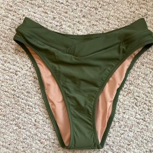 JCrew cross front cheeky bikini bottom